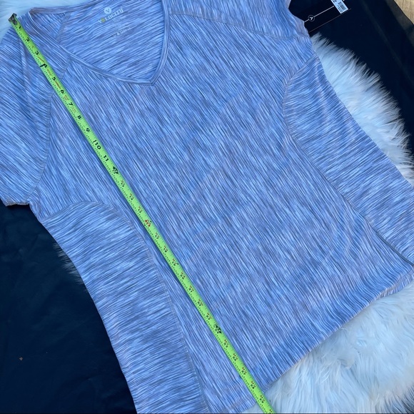 Plus size active shirt Velocity Women’s Pullover Top Shirt Gray V Neck n… - Picture 4 of 7